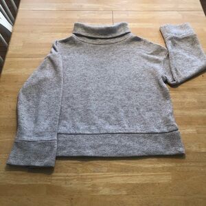 Light Gray Mock Neck Sweater. Size Small